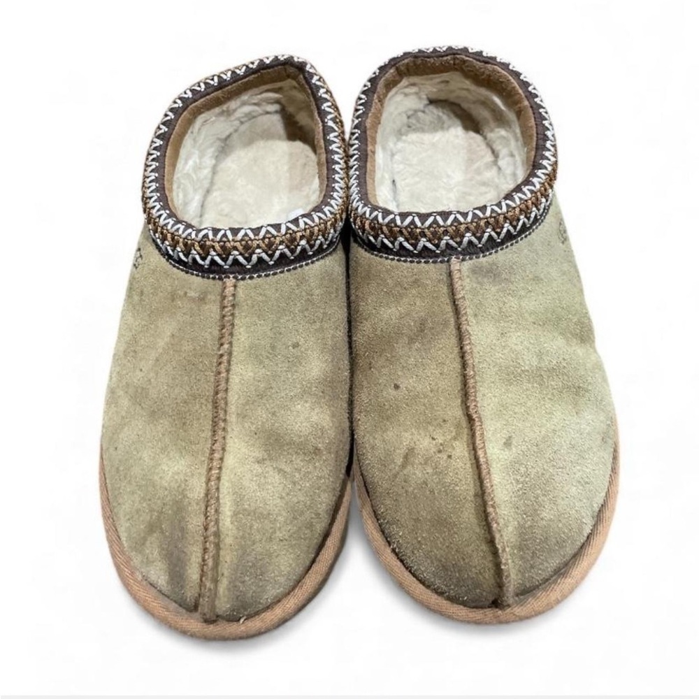 UGG Tasman Tan Suede Slip-On Shoes Size 8 - Picture 2 of 5